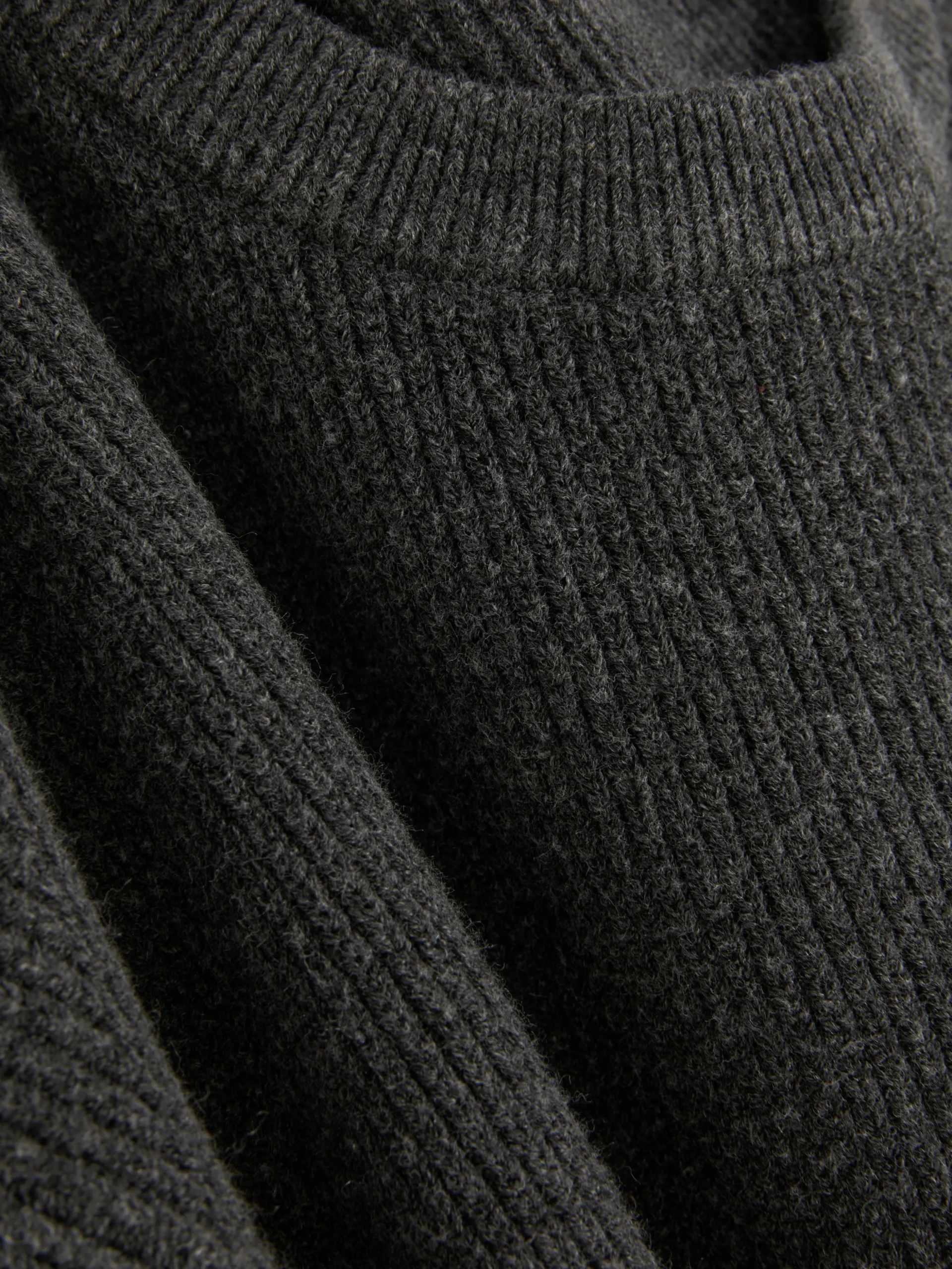 Camisola Canelada Decote Redondo