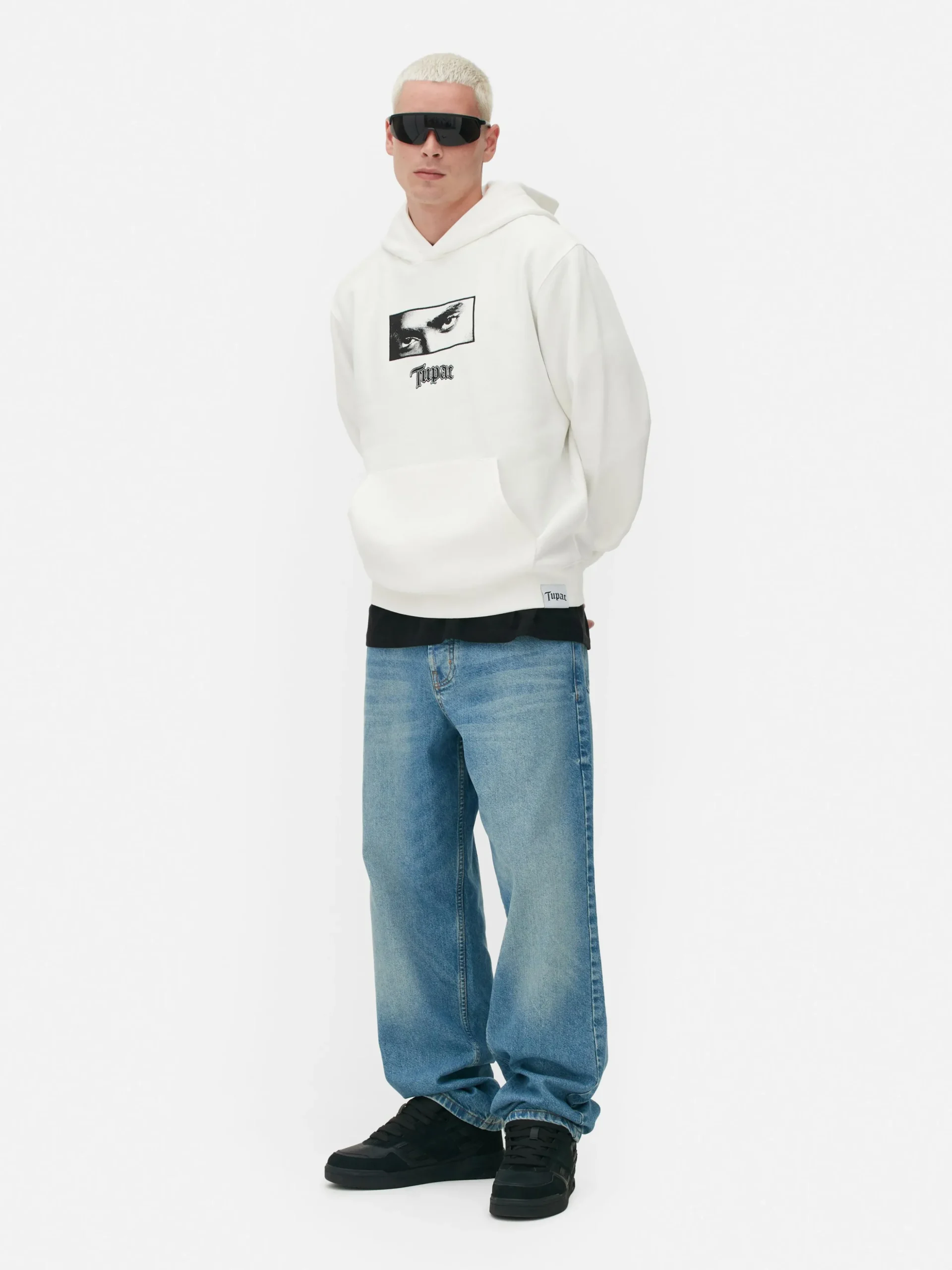 Camisola Capuz Gráfica Tupac
