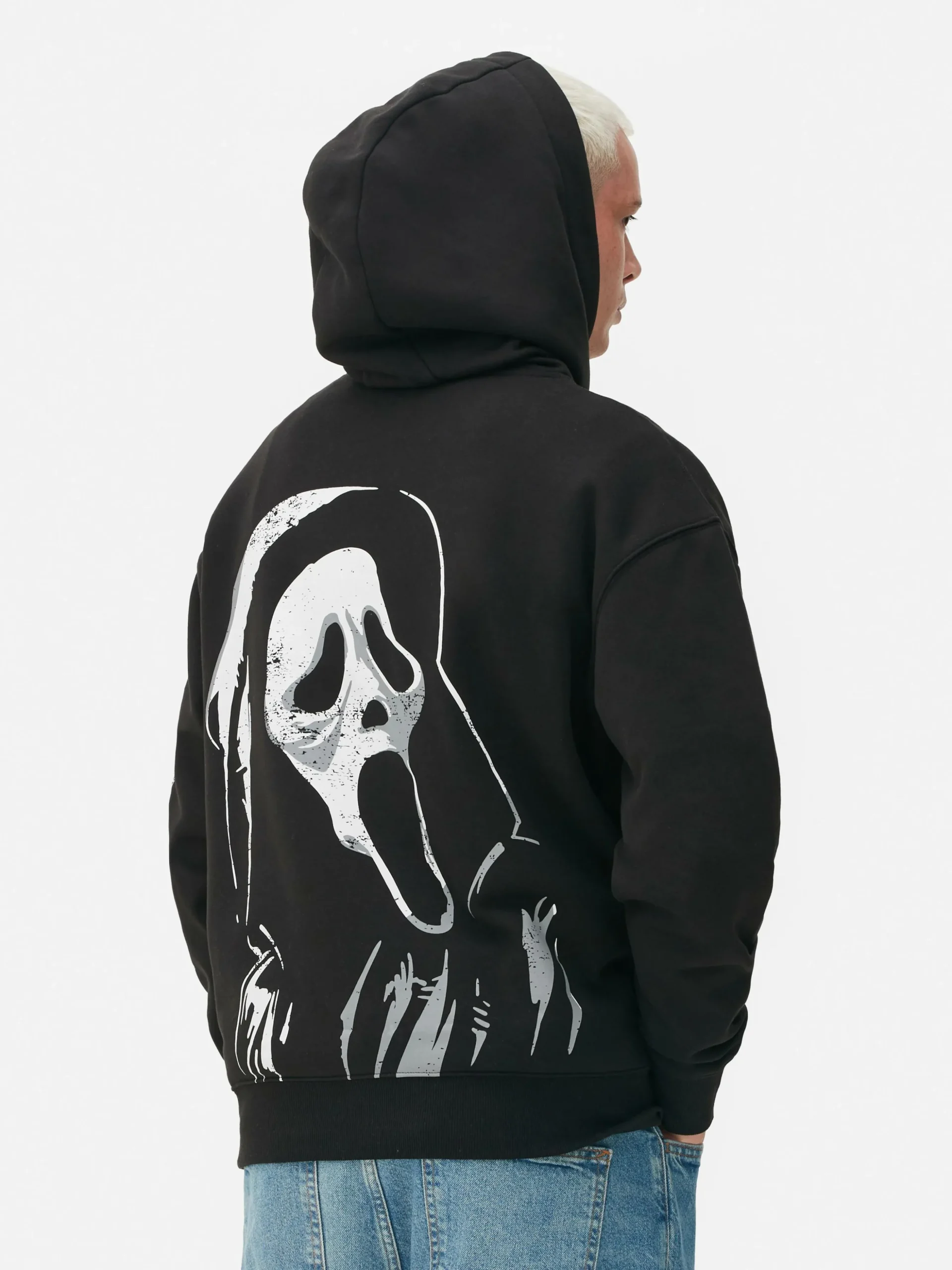 Camisola Capuz Gráfico Ghostface Gritos