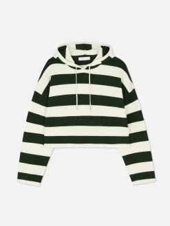 Camisola Capuz Malha Riscas