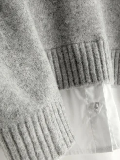 Camisola Colarinho Dois Em Um