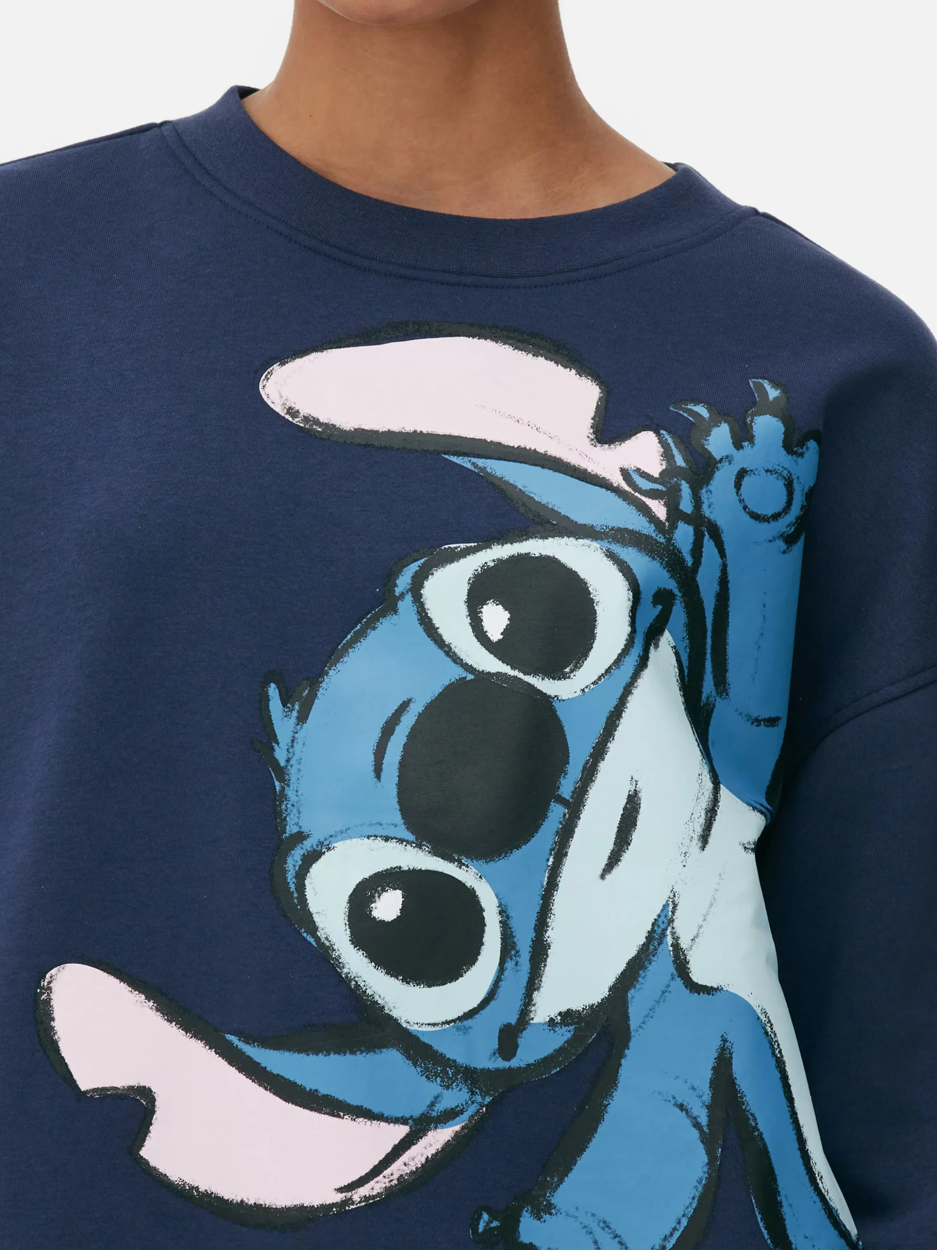 Camisola Corte Largo Disney Stitch