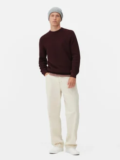 Camisola Decote Redondo Malha Entrançada