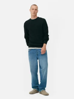 Camisola Decote Redondo Malha Entrançada