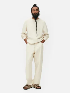 Camisola Decote Redondo Malha Entrançada