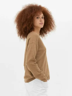 Camisola Decote V Malha Fina