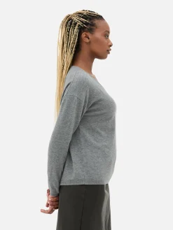 Camisola Decote V Malha Fina