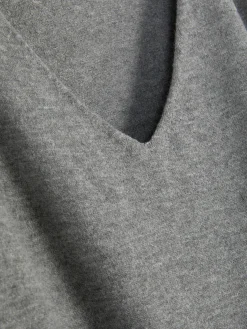 Camisola Decote V Malha Fina