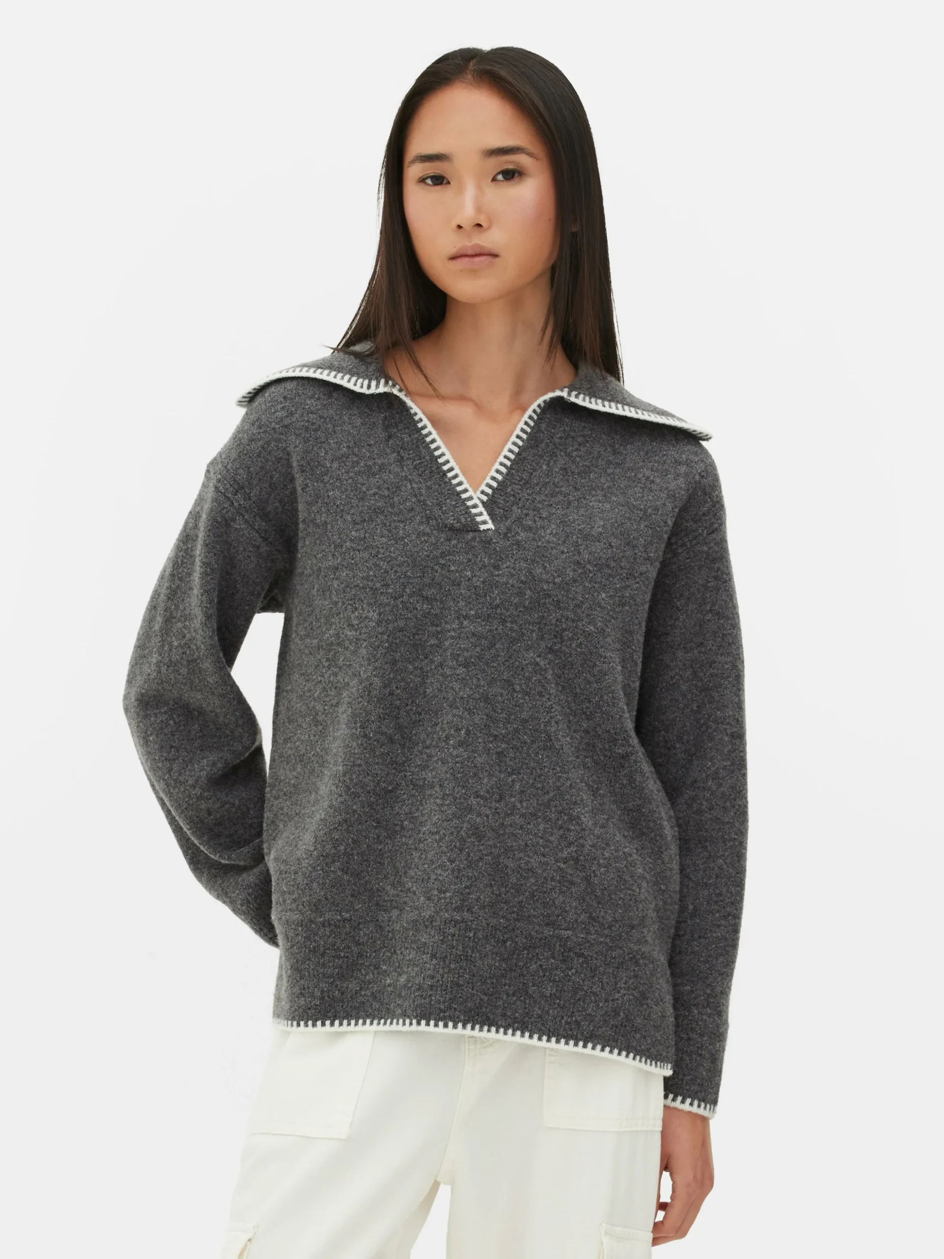 Camisola Gola Pespontos