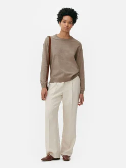 Camisola Gola Redonda Malha Fina