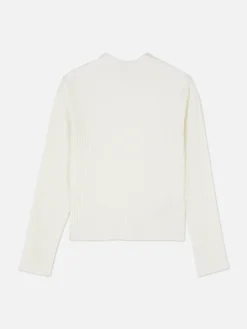 Camisola Gola Subida Canelada