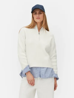 Camisola Malha 1/2 Fecho Correr