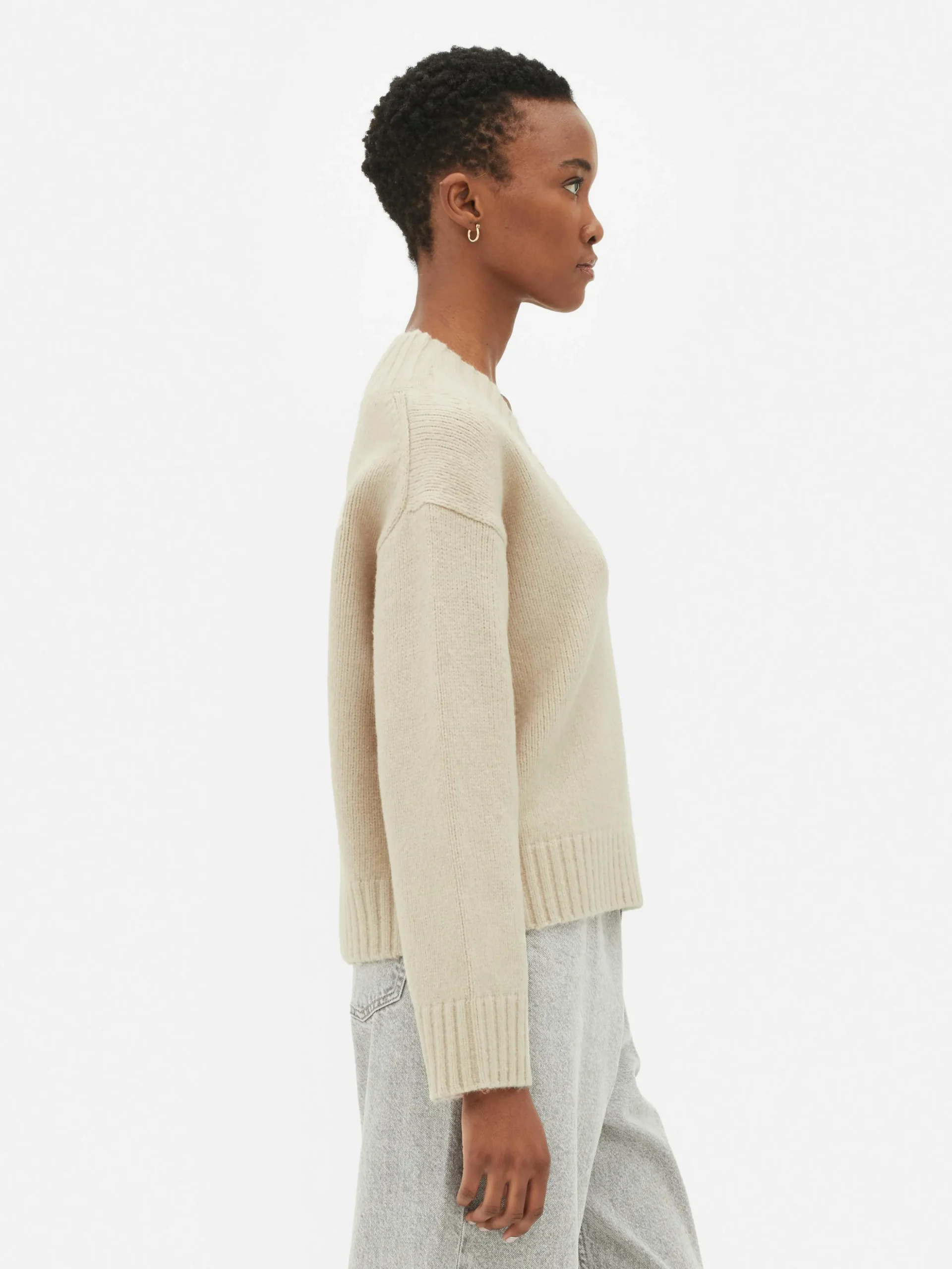 Camisola Malha Grossa Decote V