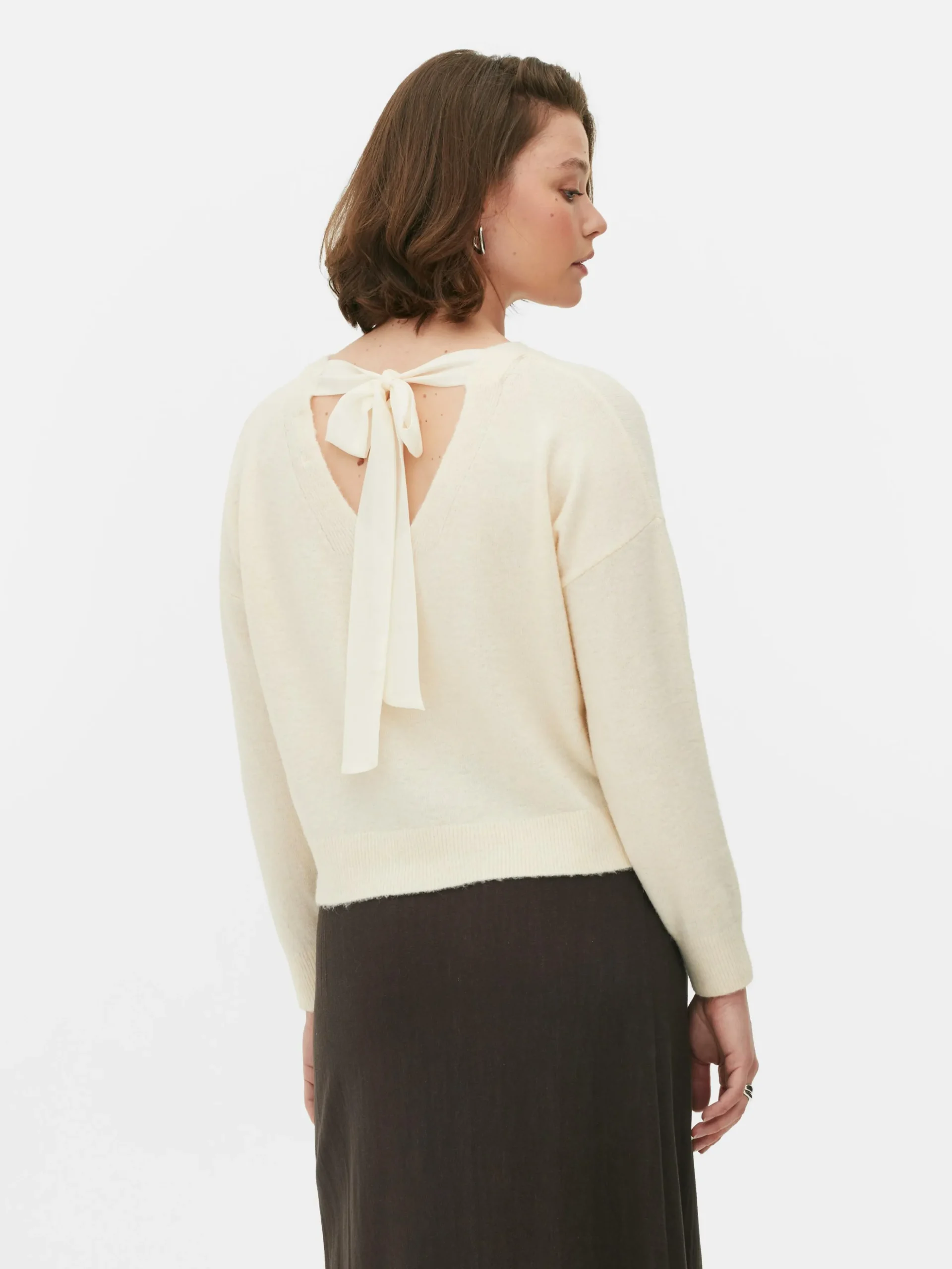 Camisola Malha Laço Costas