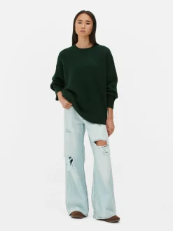 Camisola Malha Mangas Punhos