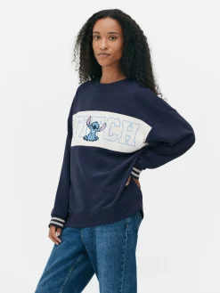 Camisola Texto Contrastante Disney Stitch