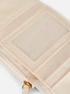 Carteira Imitação Pele Enfeitada