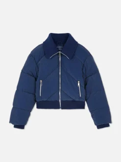 Casaco Acolchoado Colarinho