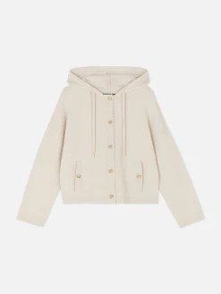 Casaco Bomber Capuz Malha