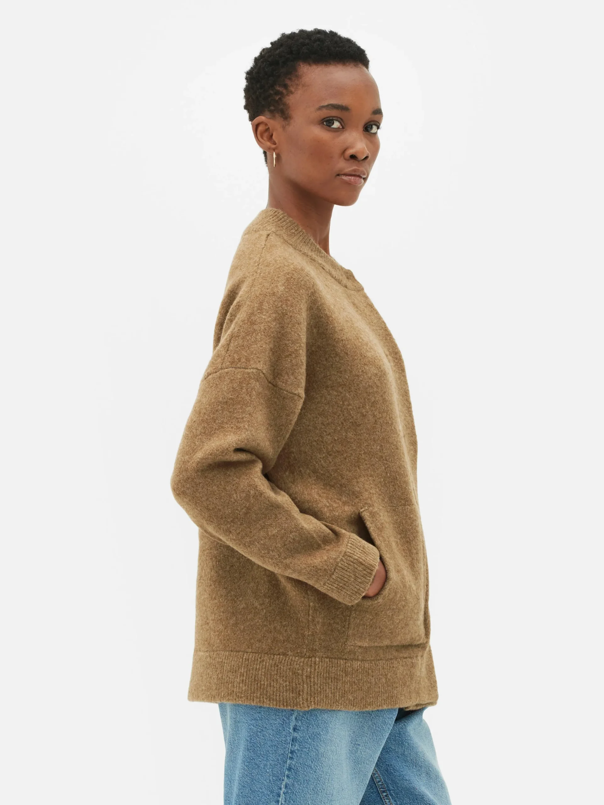 Casaco Bomber Malha Corte Grande