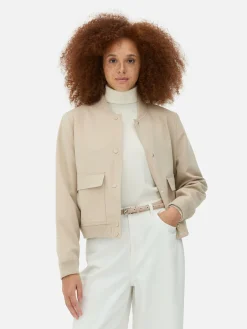 Casaco Bomber Tecido Coordenado