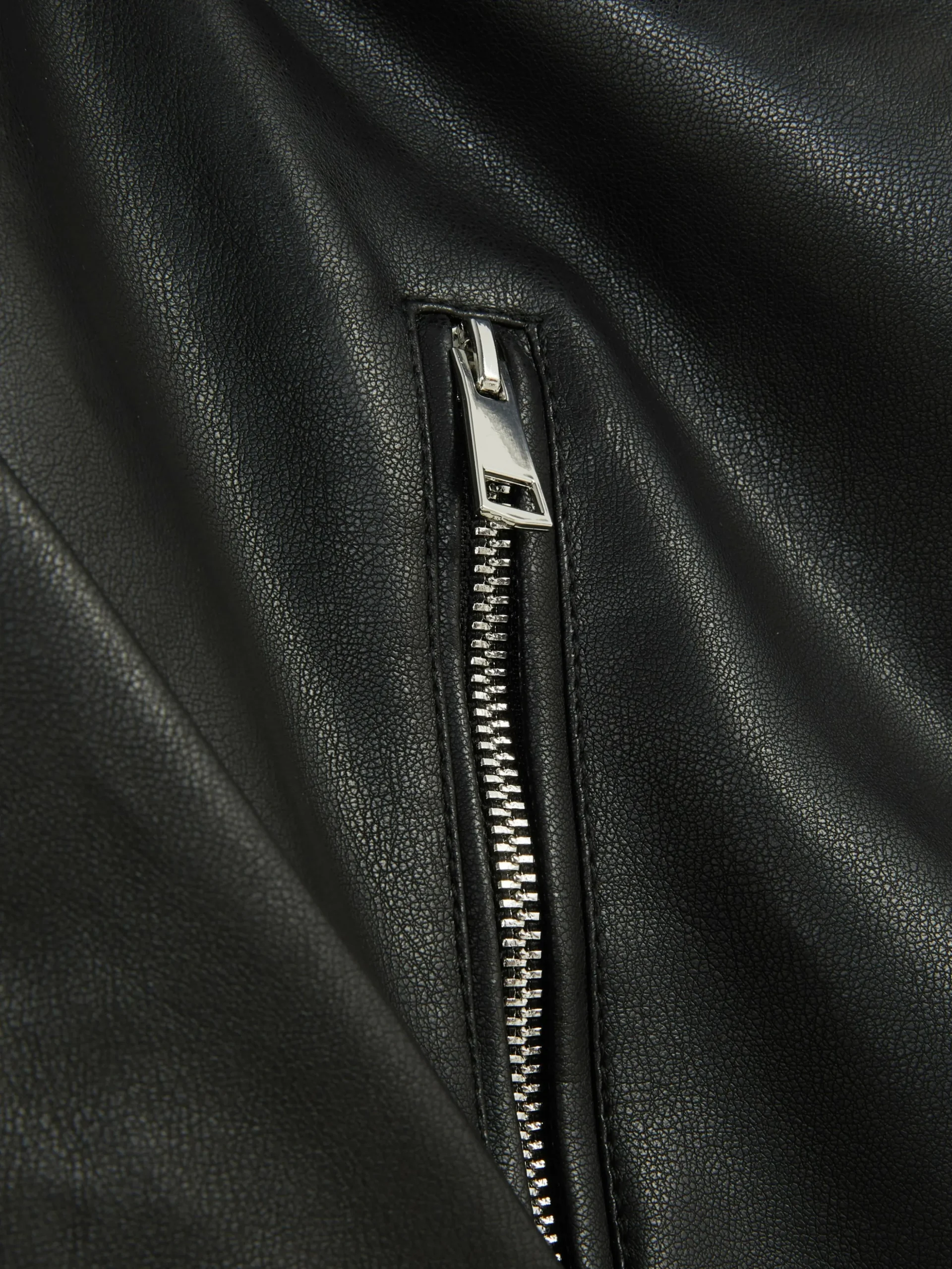 Casaco Estilo Motard Imitação Pele Essencial