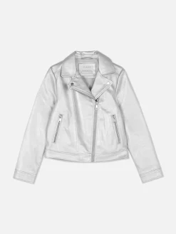 Casaco Estilo Motard Metalizado