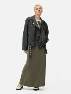 Casaco Estilo Motard Texturado