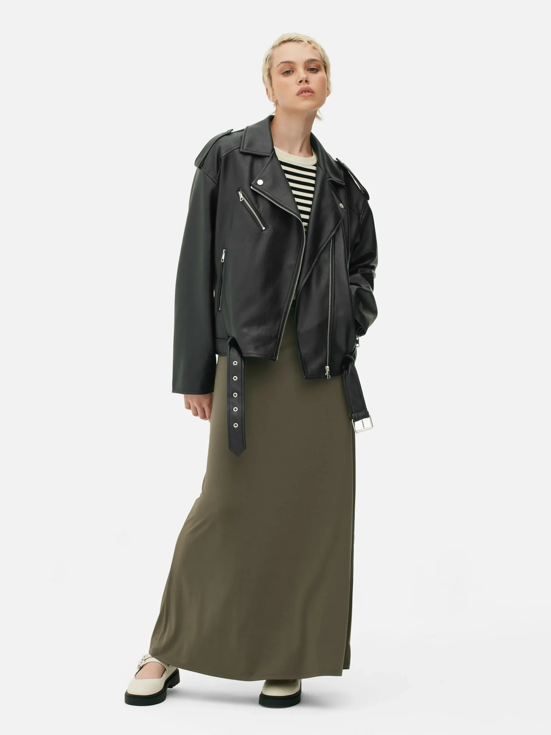 Casaco Estilo Motard Texturado