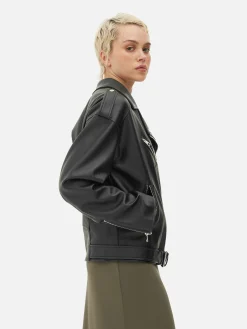 Casaco Estilo Motard Texturado