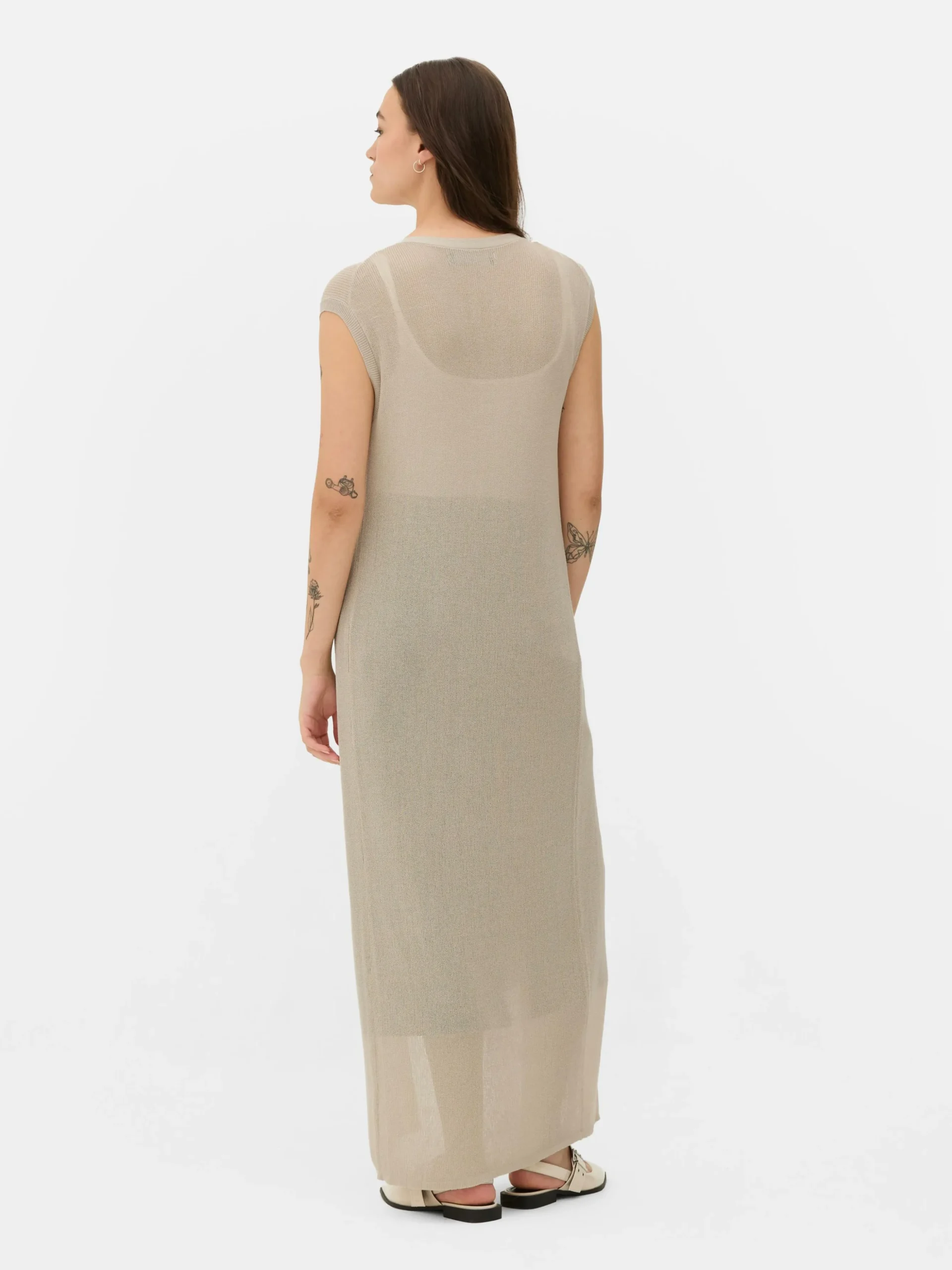 Casaco Malha Comprido S/ Mangas