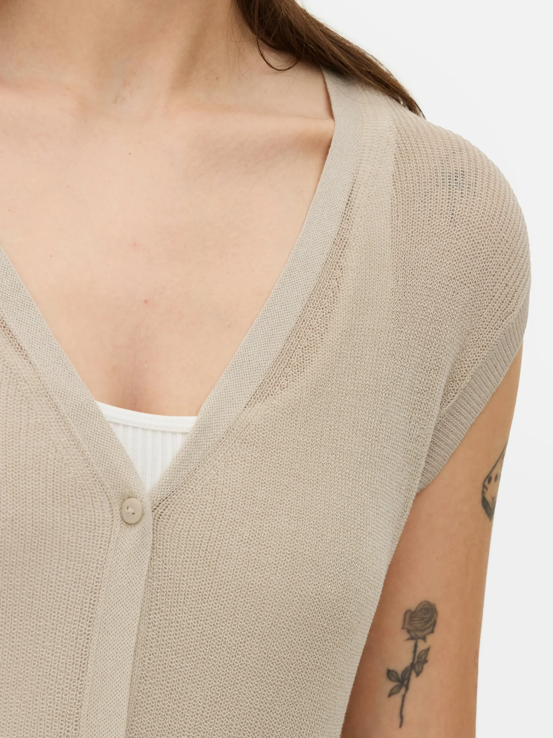 Casaco Malha Comprido S/ Mangas