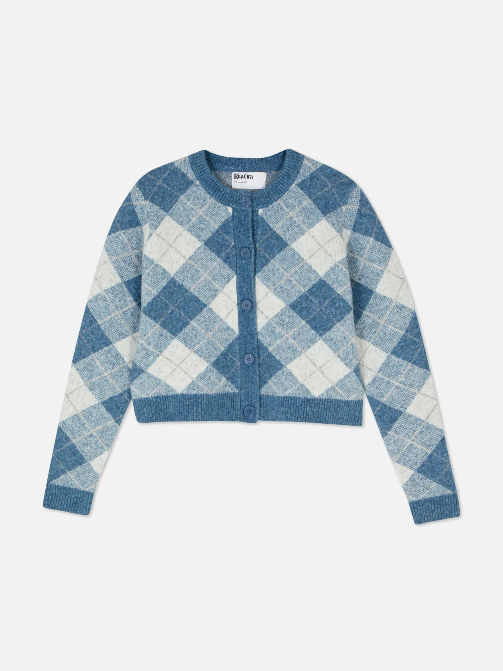 Casaco Malha Conjunto Coordenado Argyle Rita Ora