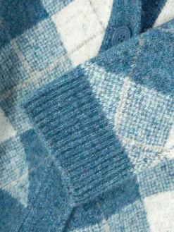 Casaco Malha Conjunto Coordenado Argyle Rita Ora