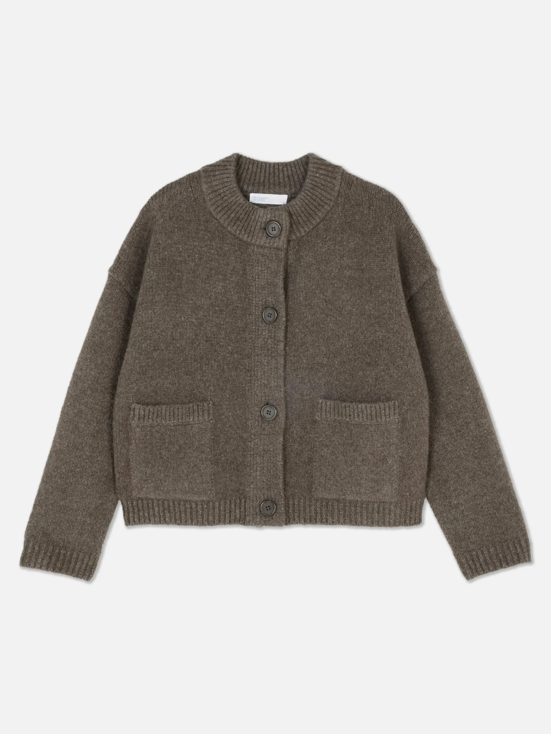 Casaco Malha Folgado Botões Frente