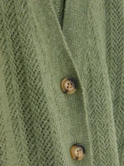 Casaco Malha Geométrica Decote V