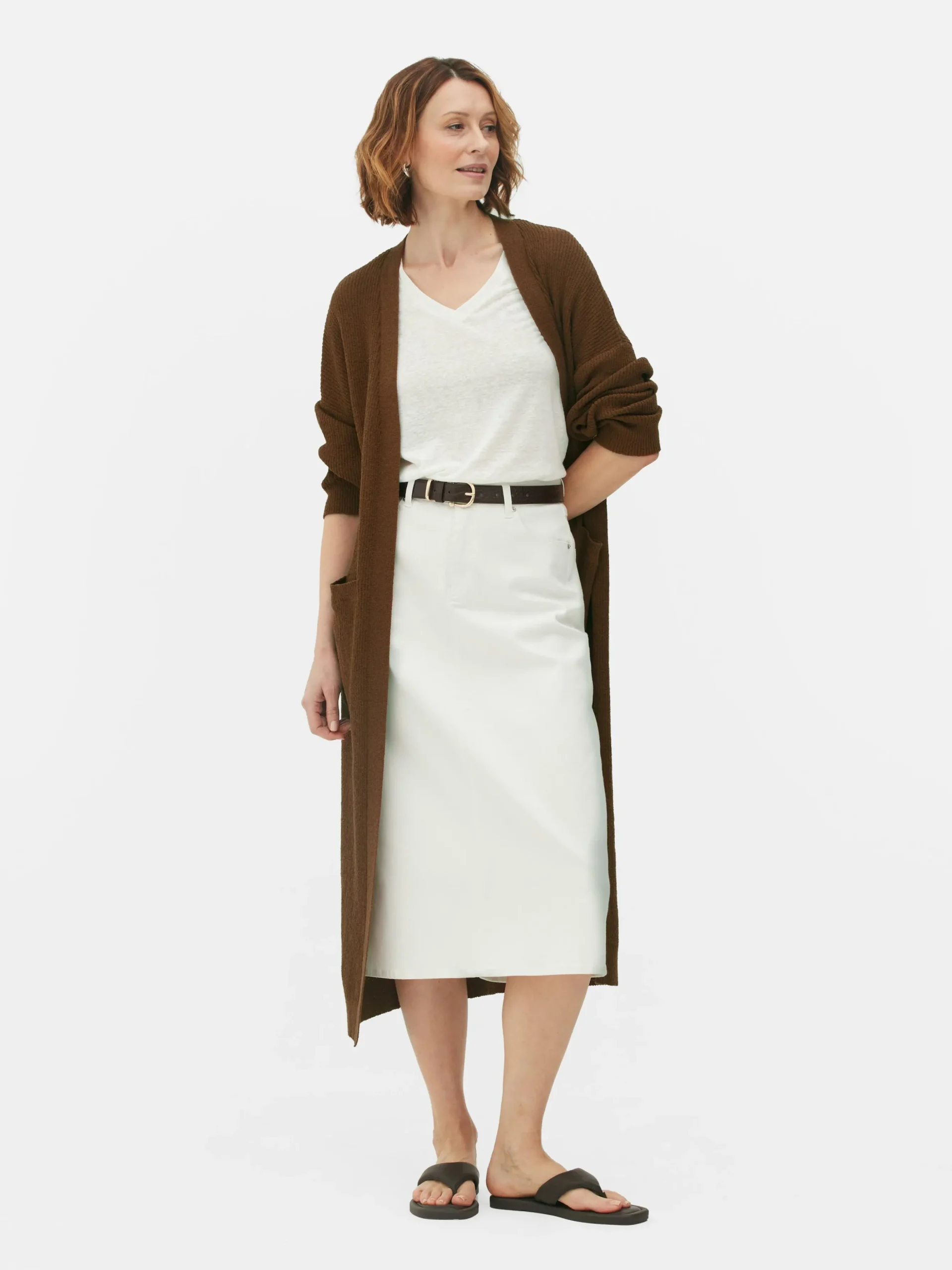 Casaco Malha S/ Botões Comprido