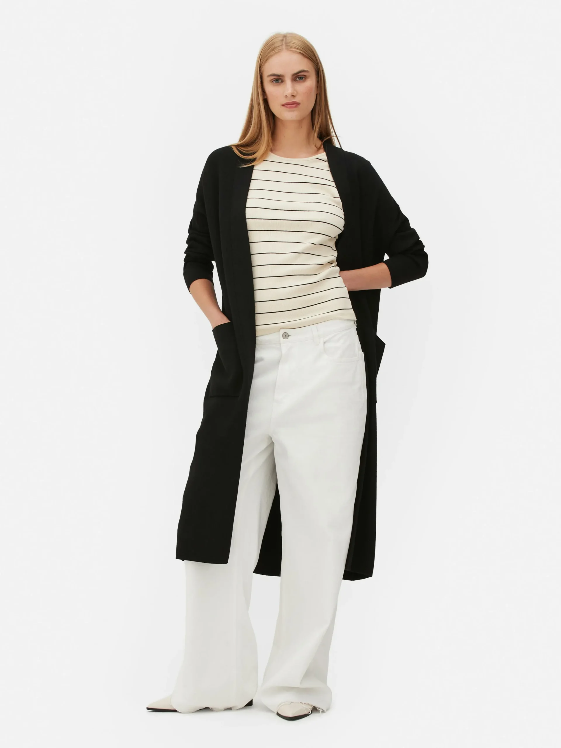 Casaco Malha S/ Botões Comprido