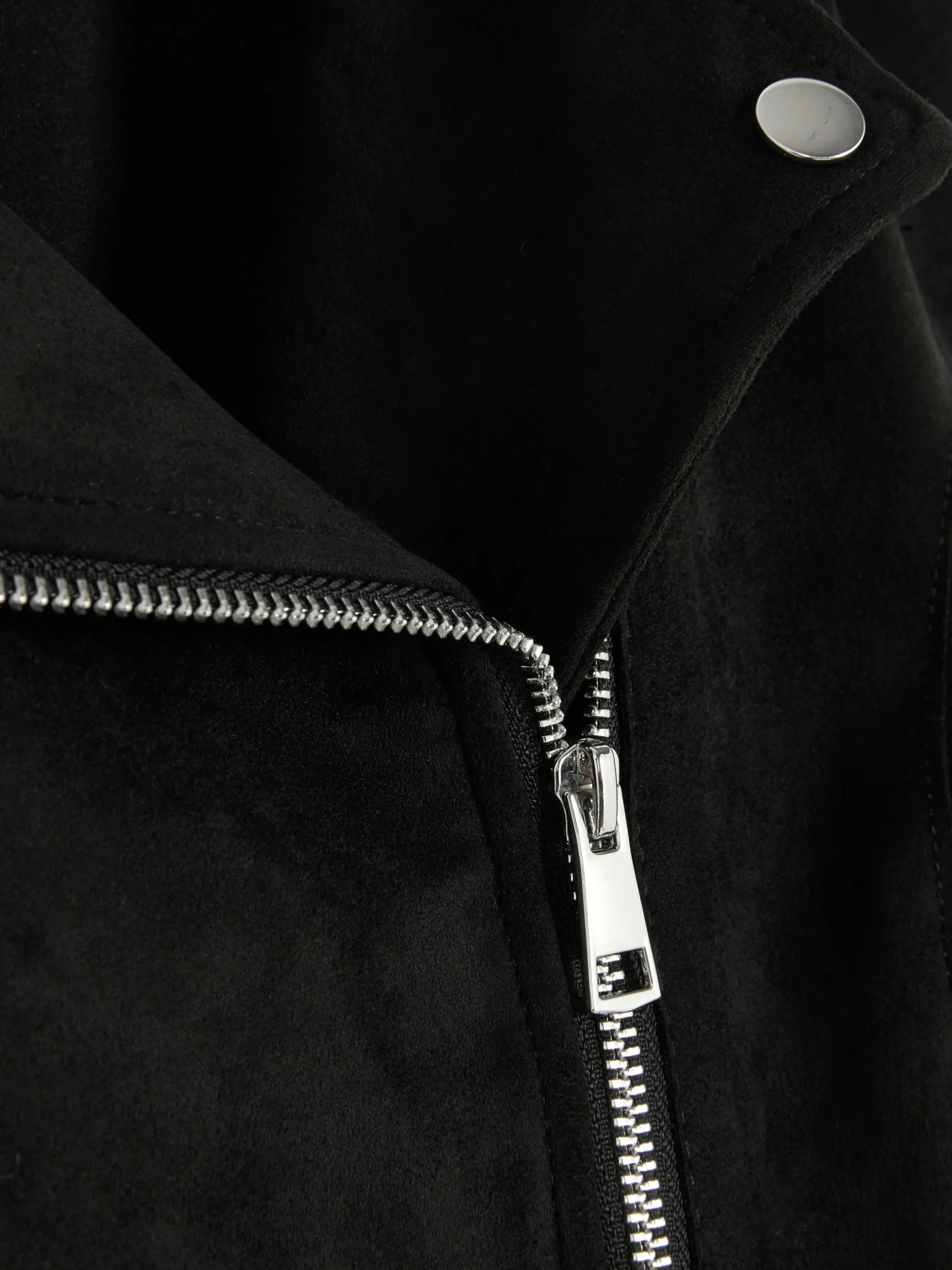 Casaco Motard Imitação Camurça