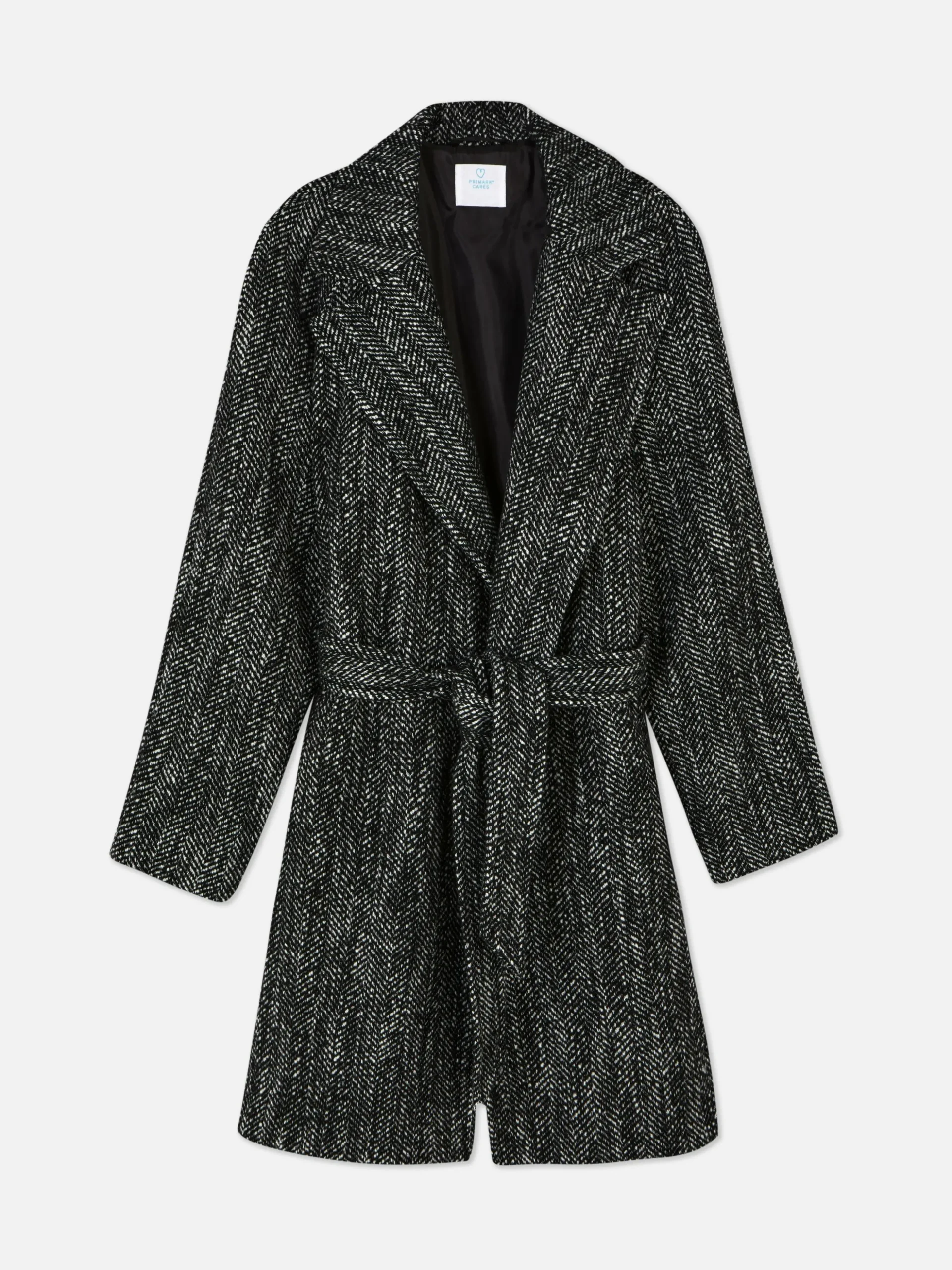 Casaco Padrão Espinha C/ Cinto