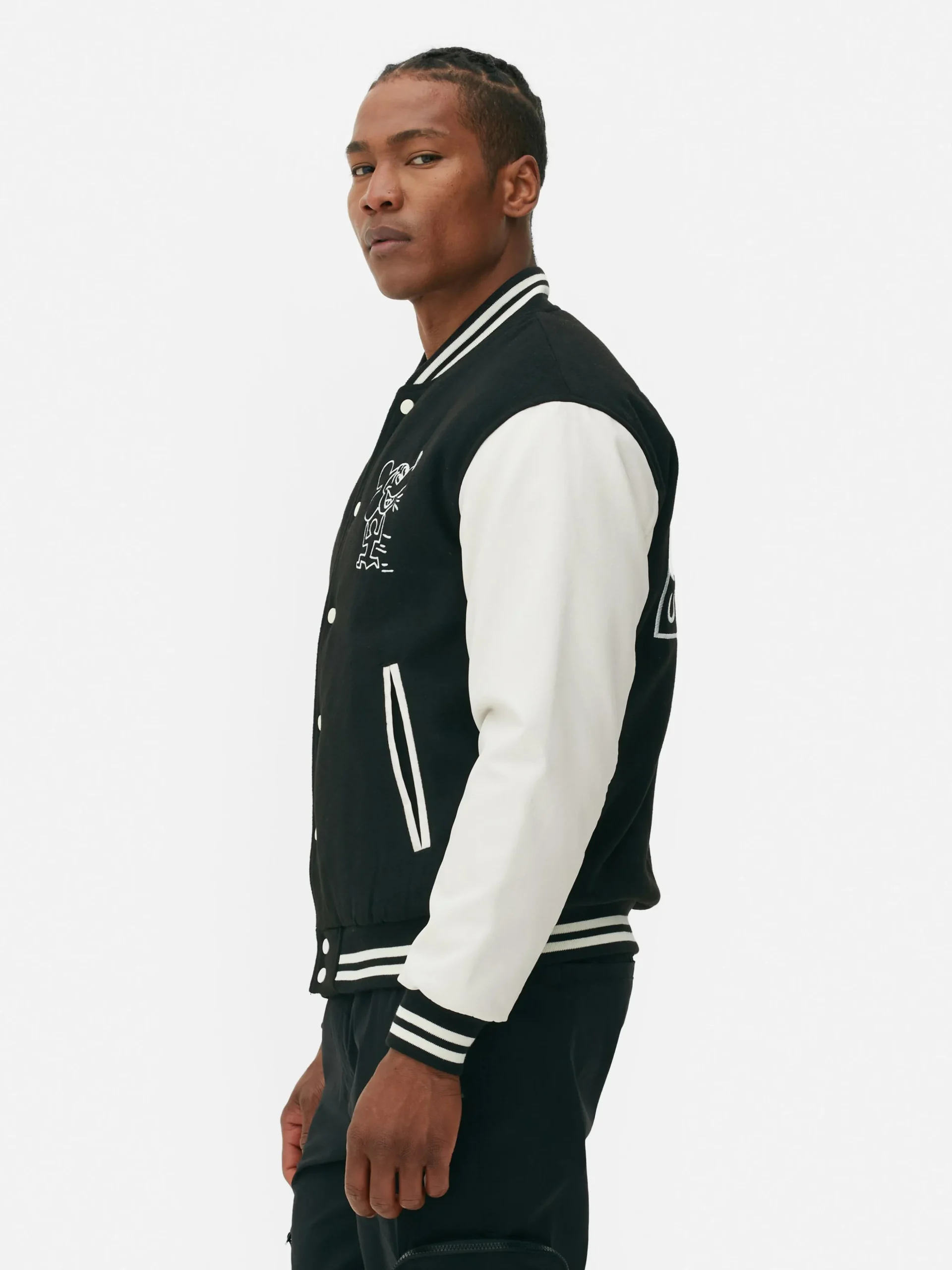 Casaco Universitário Disney Mickey X Keith Haring