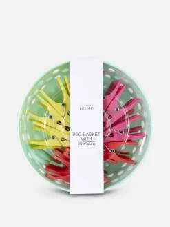 Cesto 50 Molas Roupa