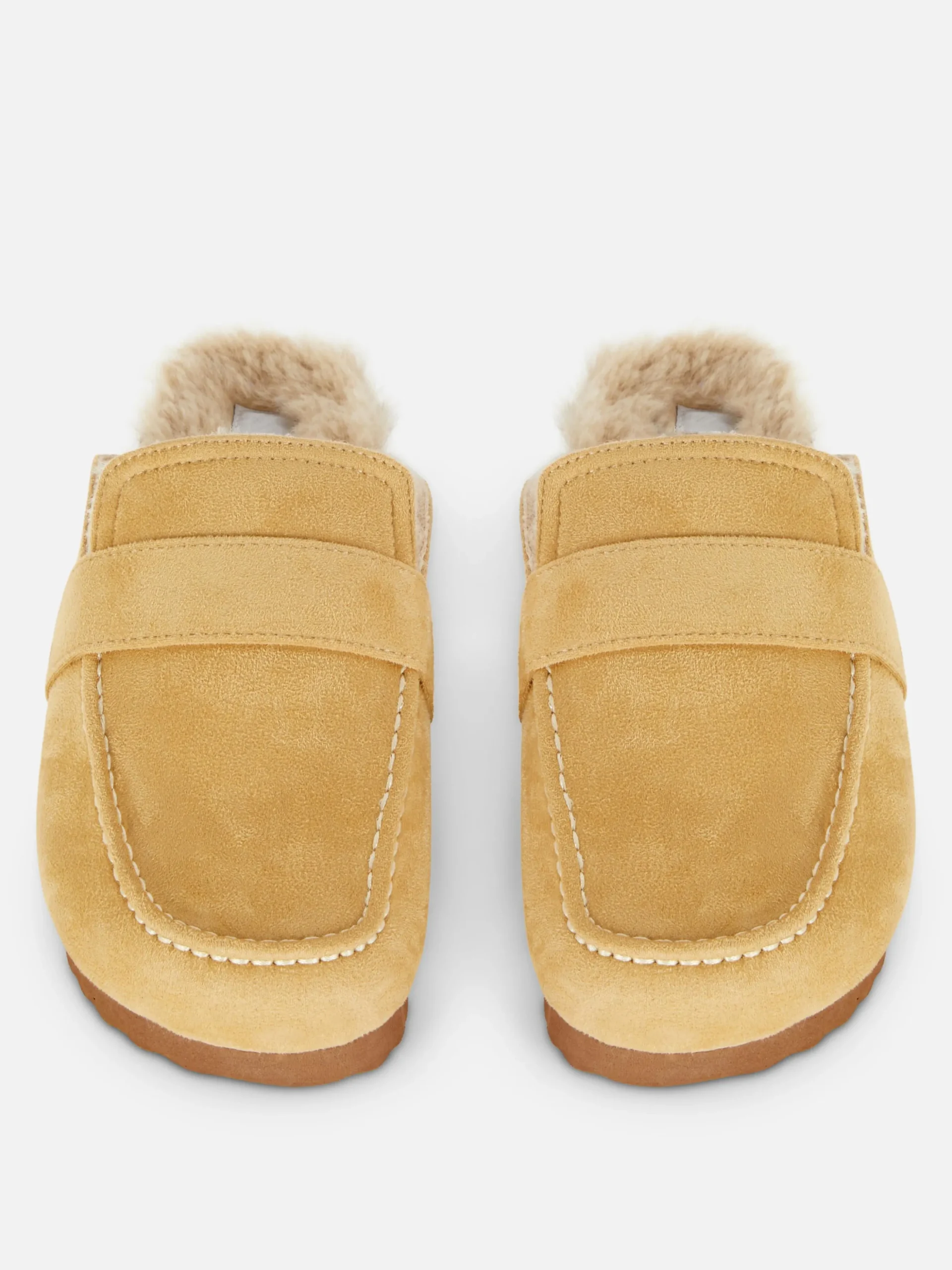 Chinelos Loafer Forrados Imitação Pelo
