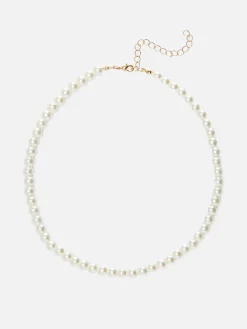 Colar Pérolas Imitação