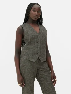 Colete Traçado Padrão Espinha Rita Ora