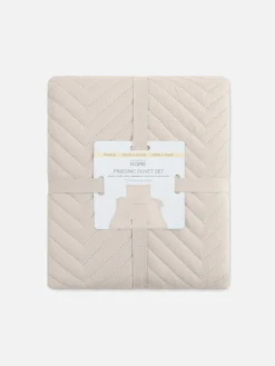 Conj. Capa Edredão Solteiro Padrão Chevron Pinsonic
