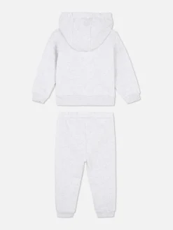 Conj. Coordenado Camisola Capuz/calças Treino Barbie