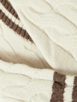 Conj. Coordenado Camisola Malha Entrançada/saia