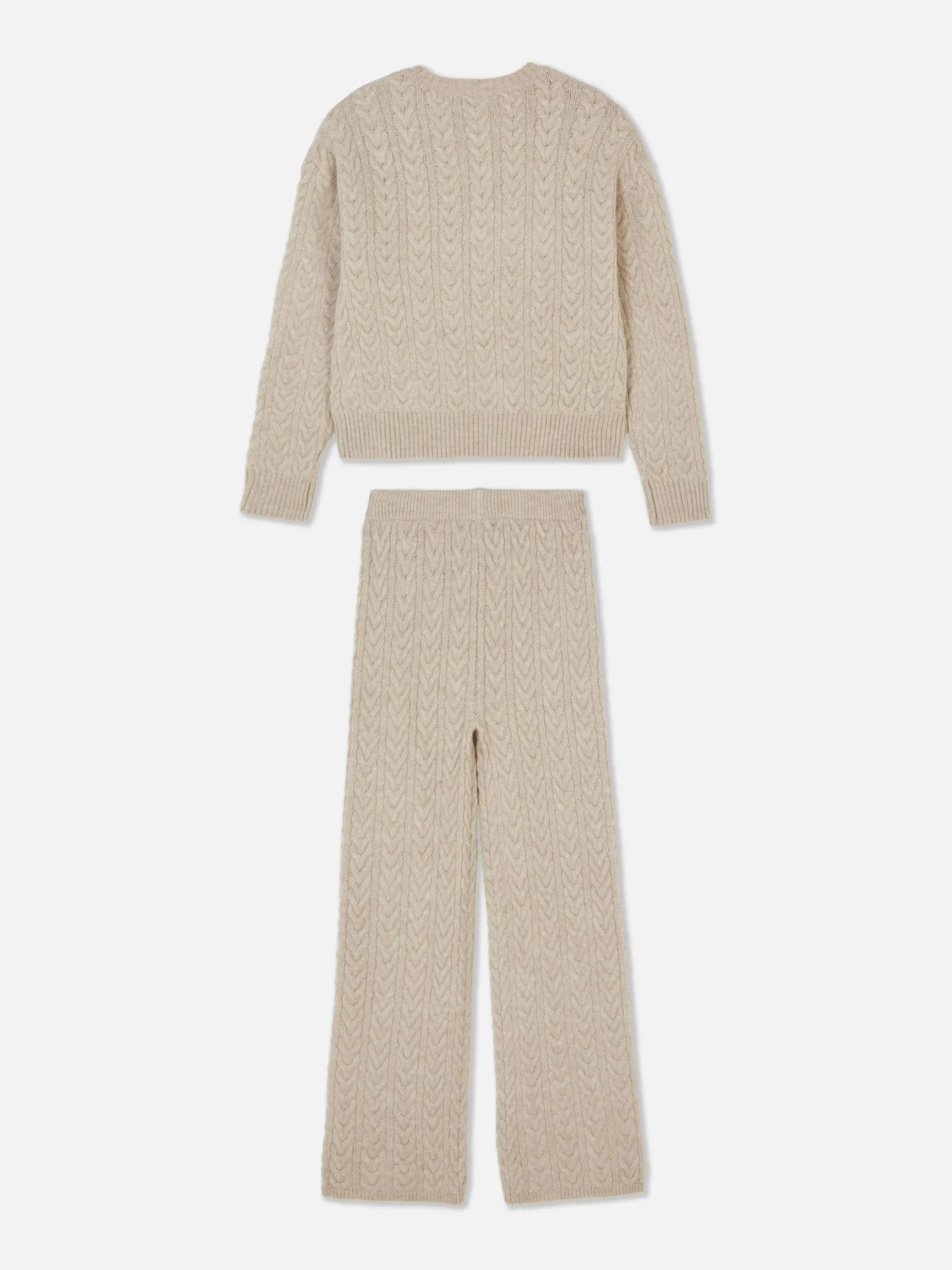 Conj. Coordenado Camisola/leggings Malha Entrançada