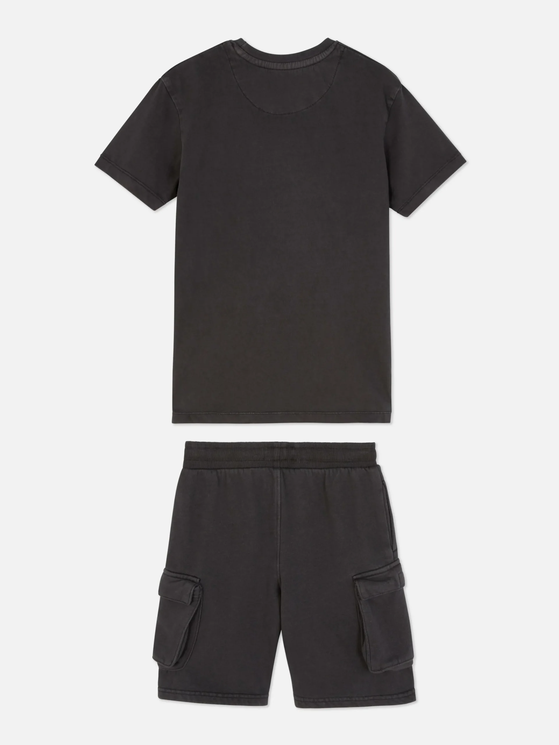 Conj. Coordenado T-shirt/calções Cargo Para Criança